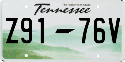 TN license plate Z9176V