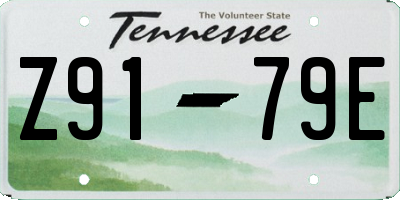 TN license plate Z9179E