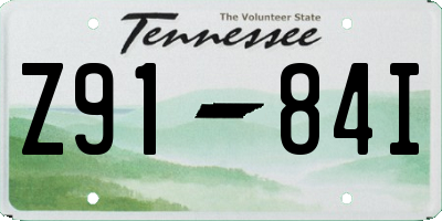 TN license plate Z9184I