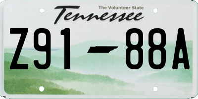 TN license plate Z9188A