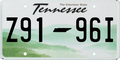 TN license plate Z9196I