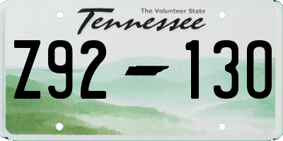 TN license plate Z9213O