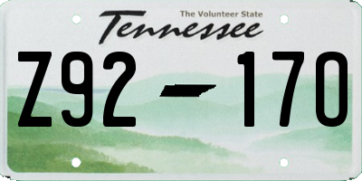 TN license plate Z9217O