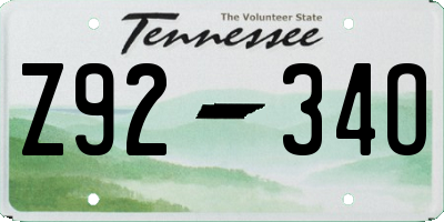 TN license plate Z9234O