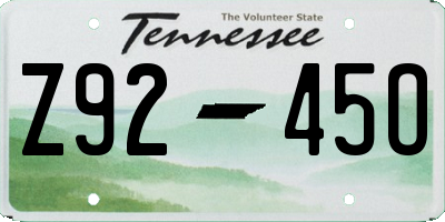 TN license plate Z9245O