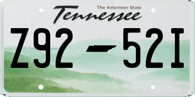 TN license plate Z9252I