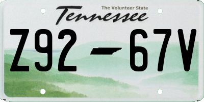 TN license plate Z9267V