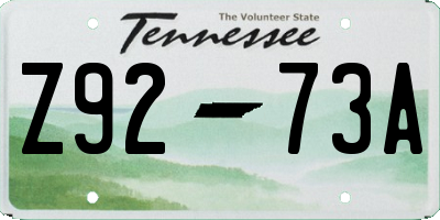 TN license plate Z9273A