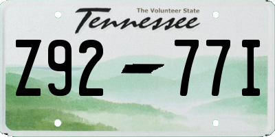 TN license plate Z9277I