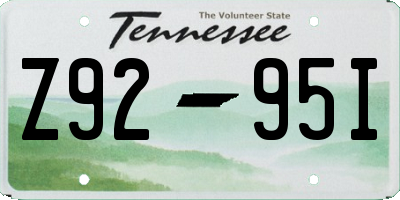 TN license plate Z9295I