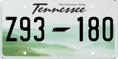 TN license plate Z9318O