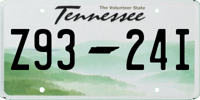 TN license plate Z9324I
