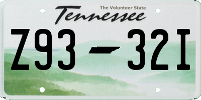 TN license plate Z9332I