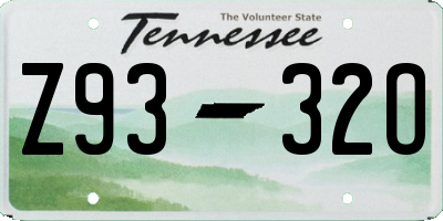 TN license plate Z9332O