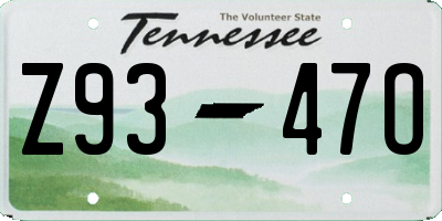 TN license plate Z9347O