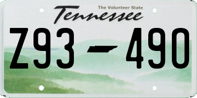 TN license plate Z9349O