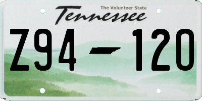 TN license plate Z9412O