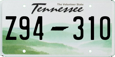 TN license plate Z9431O