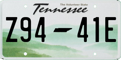 TN license plate Z9441E
