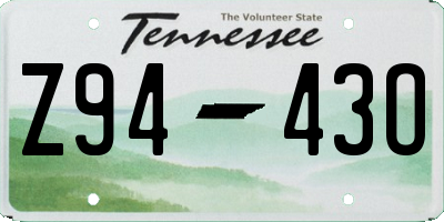 TN license plate Z9443O
