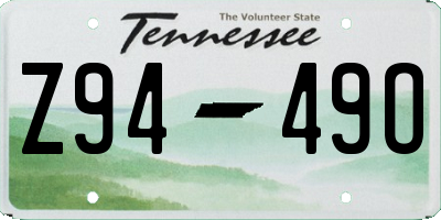 TN license plate Z9449O