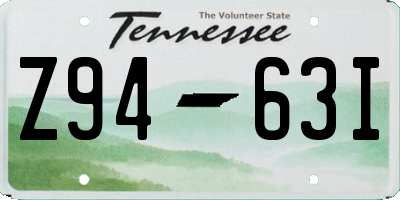 TN license plate Z9463I