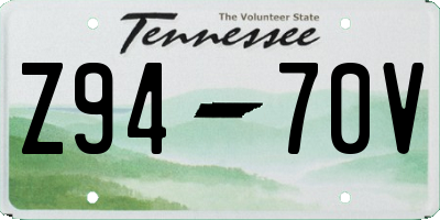 TN license plate Z9470V