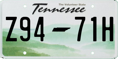 TN license plate Z9471H