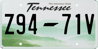 TN license plate Z9471V