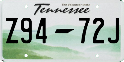 TN license plate Z9472J