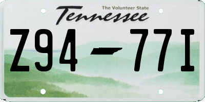 TN license plate Z9477I