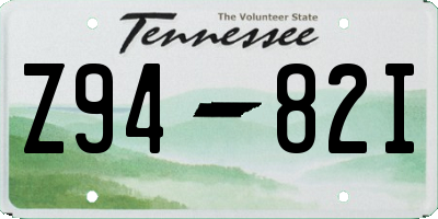 TN license plate Z9482I