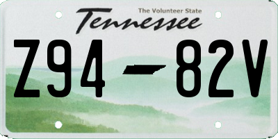 TN license plate Z9482V