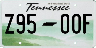 TN license plate Z9500F