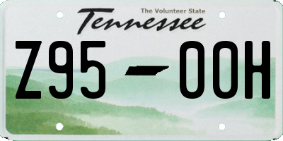 TN license plate Z9500H