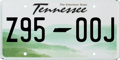 TN license plate Z9500J