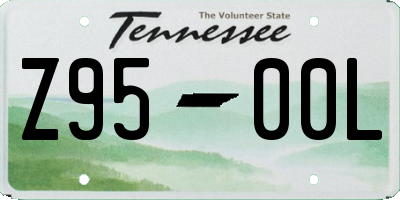TN license plate Z9500L