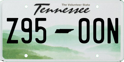 TN license plate Z9500N