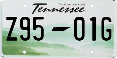 TN license plate Z9501G