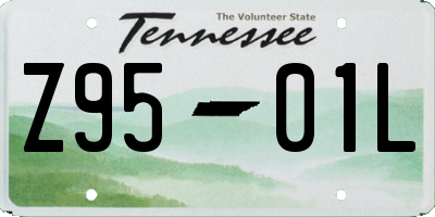 TN license plate Z9501L