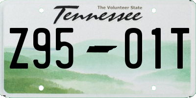 TN license plate Z9501T