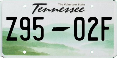 TN license plate Z9502F