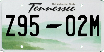 TN license plate Z9502M