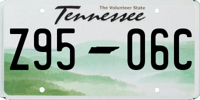 TN license plate Z9506C