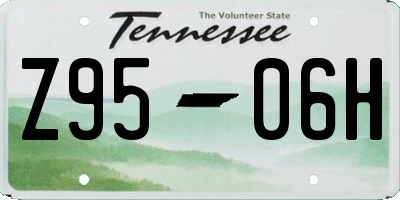TN license plate Z9506H