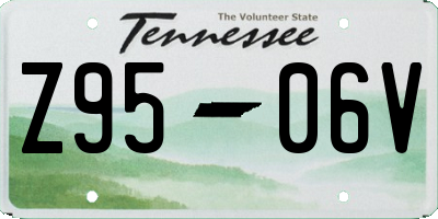 TN license plate Z9506V