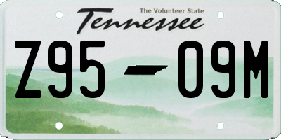 TN license plate Z9509M
