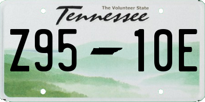TN license plate Z9510E