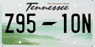 TN license plate Z9510N