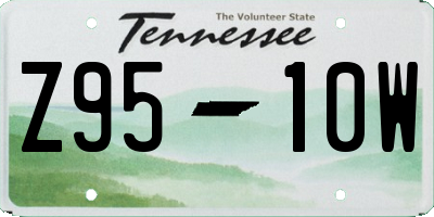 TN license plate Z9510W